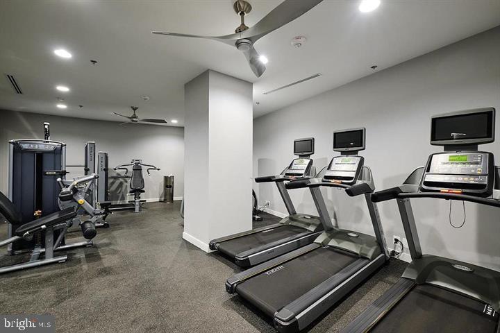 50 Florida Avenue Northeast, Unit 209 Washington, DC 20002 - Photo 26 of 29 a view of a room with gym equipment