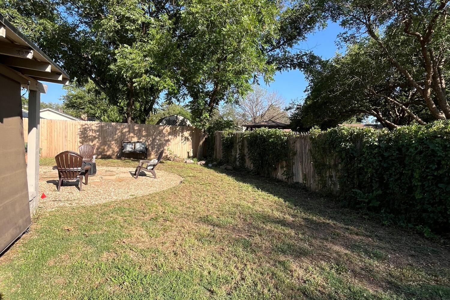 8508 Jordan Drive Lubbock, TX 79423 - Photo 32 of 34 a view of a backyard of the house