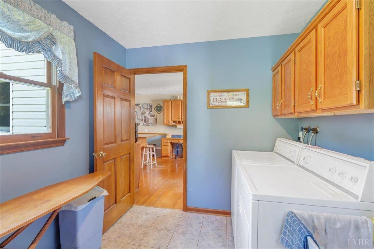 737 Homeplace Road Rustburg, VA 24588 - Photo 19 of 73 a view of hallway with washer and dryer