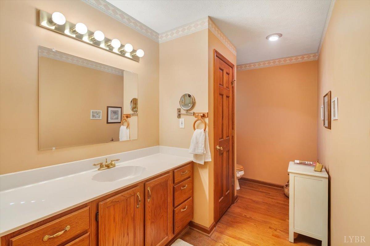 737 Homeplace Road Rustburg, VA 24588 - Photo 22 of 73 a spacious bathroom with a double vanity sink a mirror and a shower