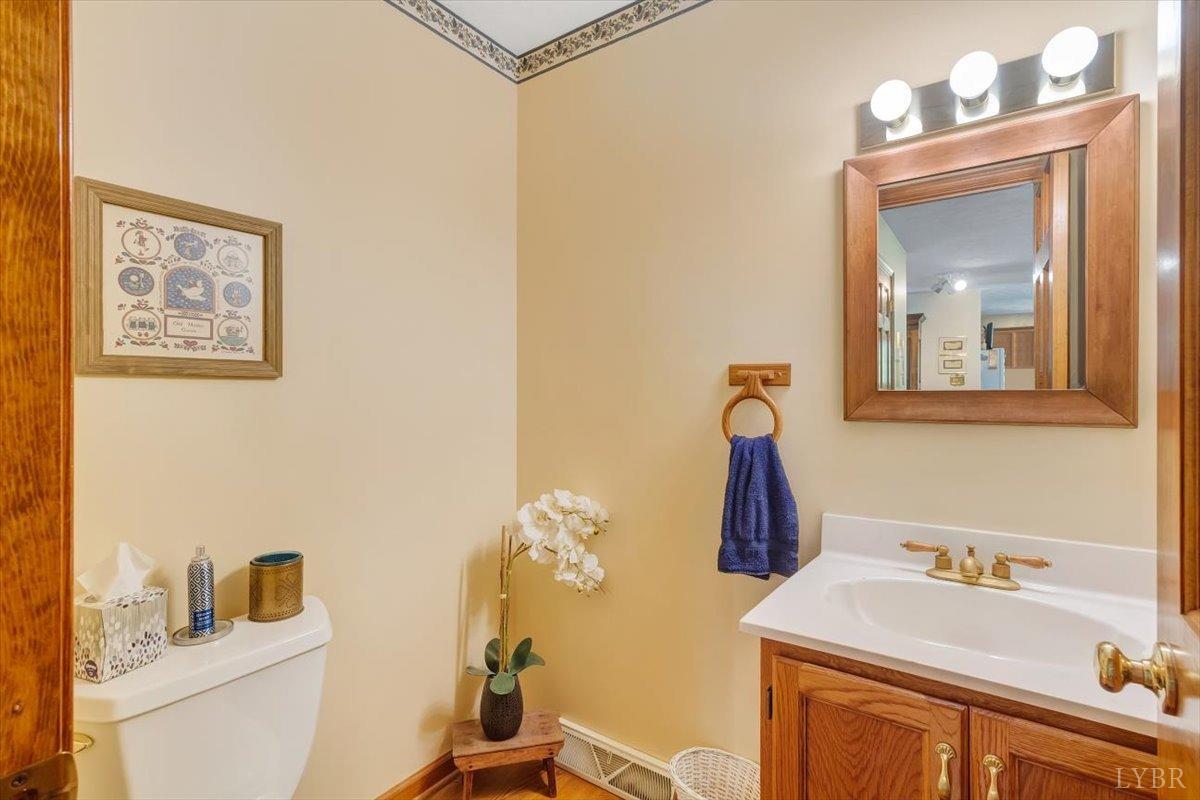 737 Homeplace Road Rustburg, VA 24588 - Photo 24 of 73 a bathroom with a sink vanity mirror and toilet