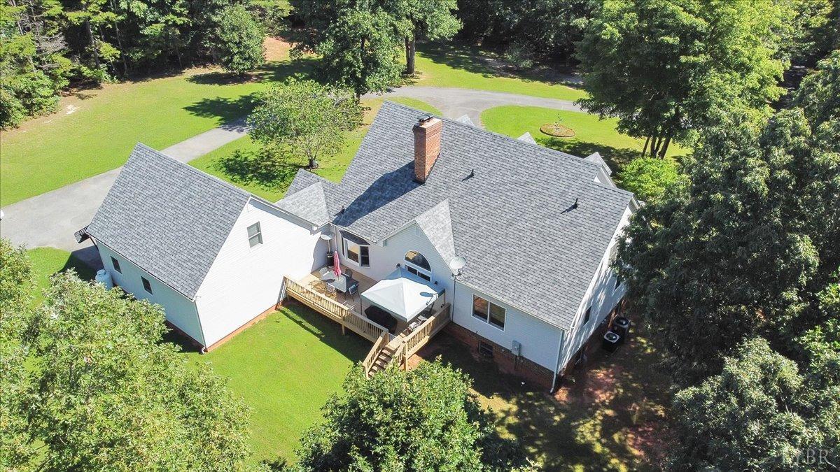 737 Homeplace Road Rustburg, VA 24588 - Photo 60 of 73 an aerial view of a house with swimming pool and ocean view