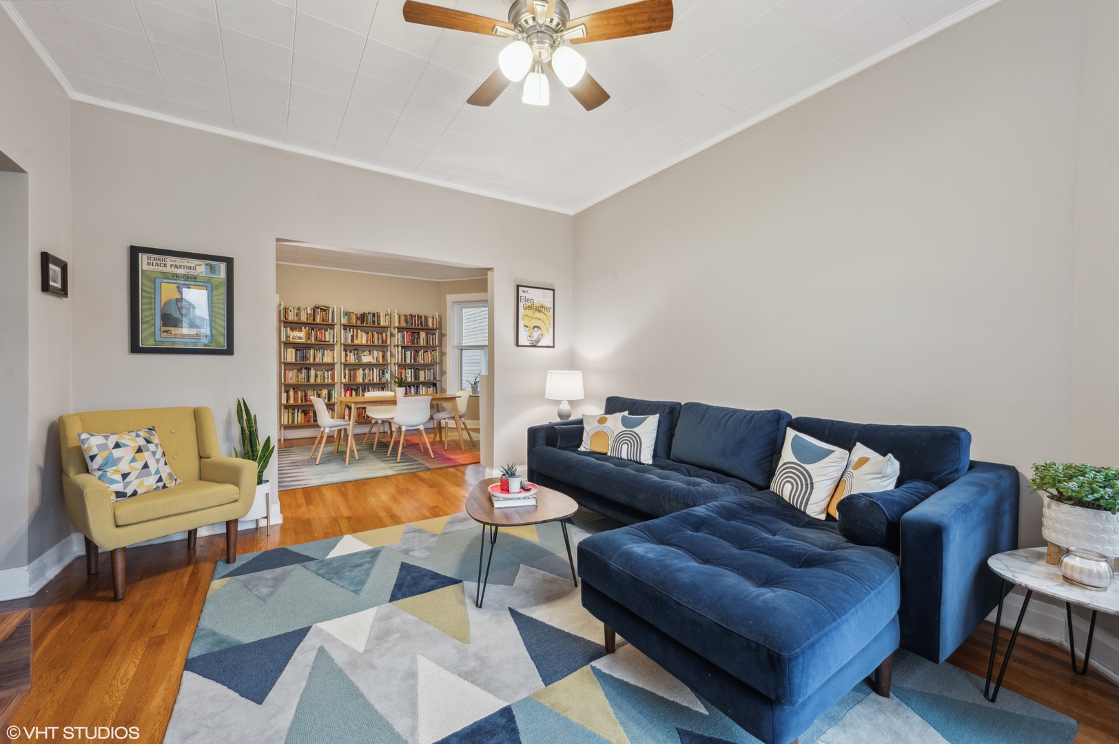 2441 North Avers Avenue Chicago, IL 60647 - Photo 5 of 28 a living room with furniture and a rug