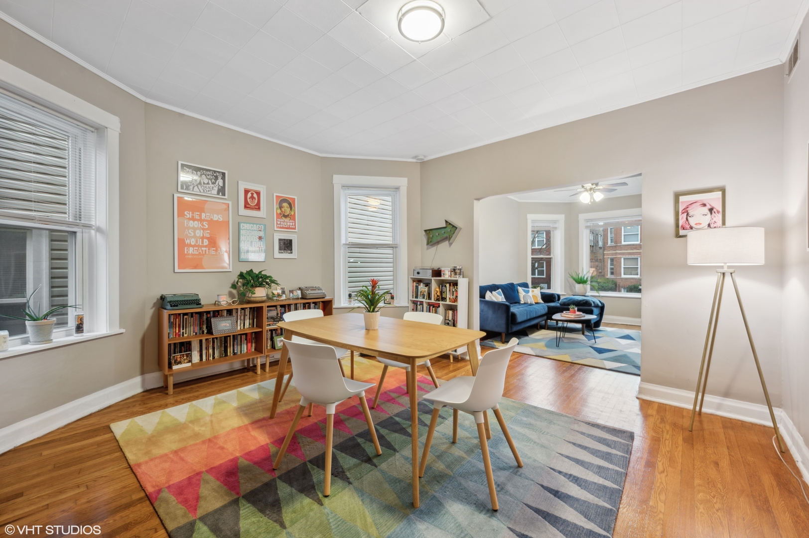 2441 North Avers Avenue Chicago, IL 60647 - Photo 6 of 28 a view of a dining room with furniture