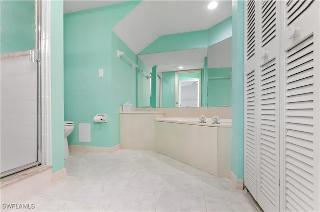 a room with a washer and dryer