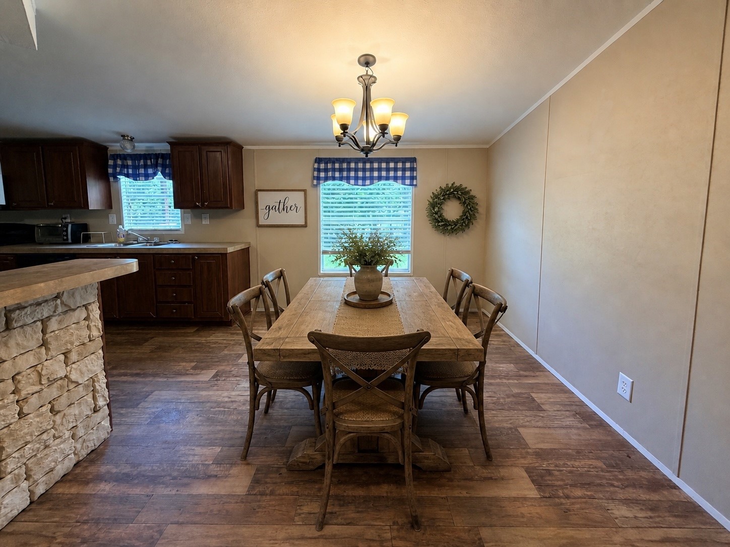 263 Camden Road Chester, TX 75936 - Photo 14 of 49 a view of a dining room with furniture window and wooden floor