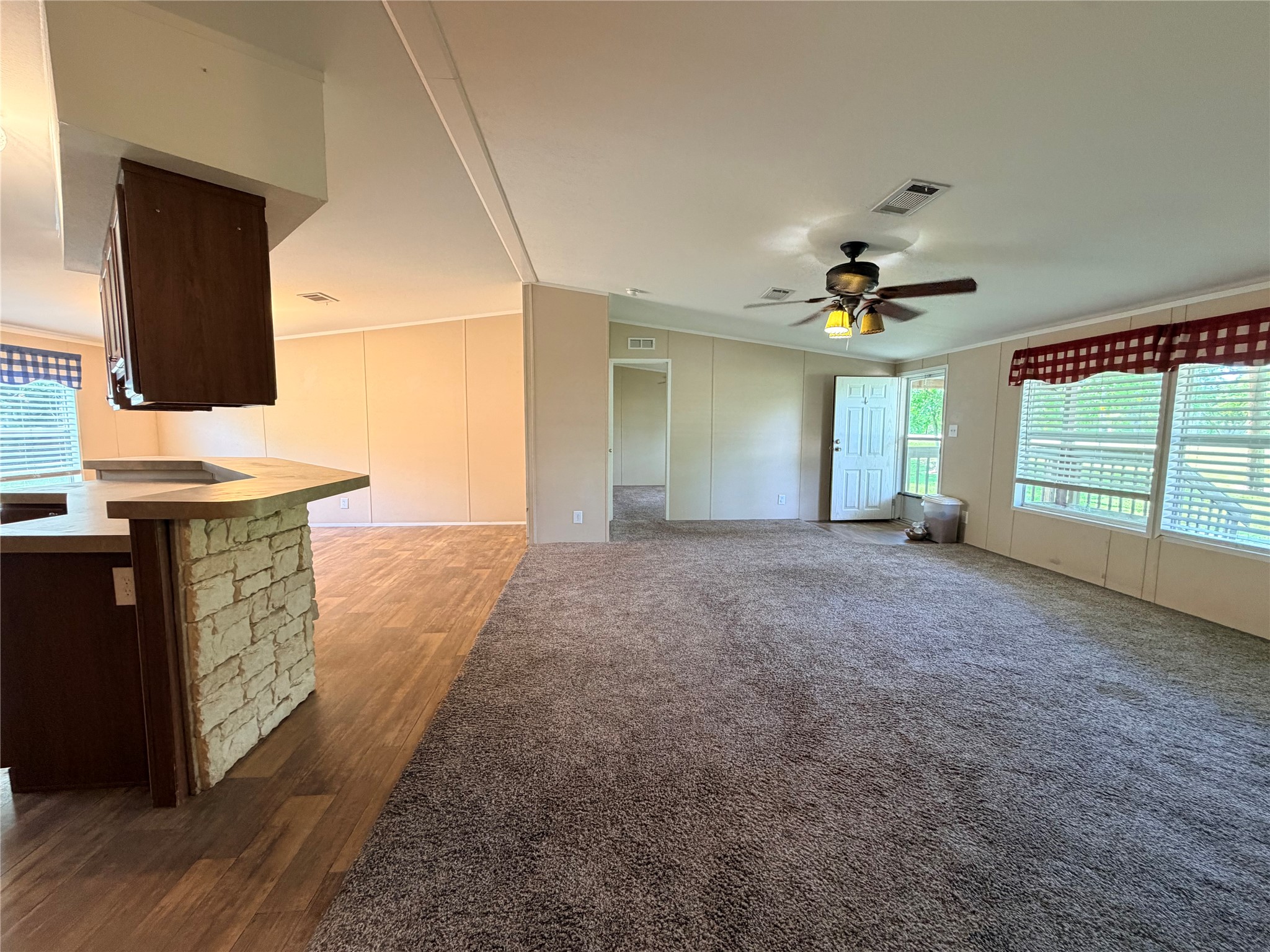 263 Camden Road Chester, TX 75936 - Photo 19 of 49 a view of an empty room with a fireplace