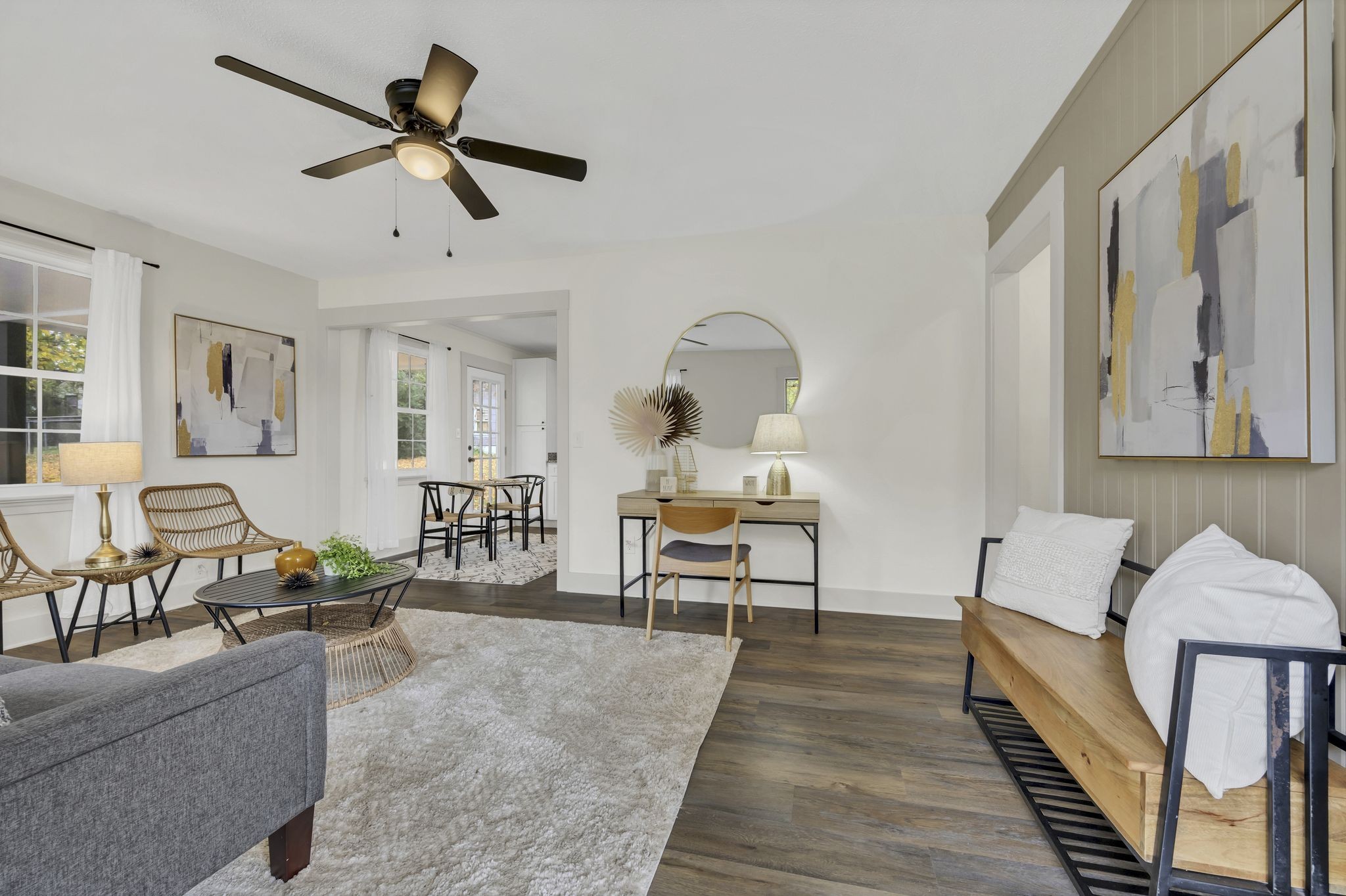 100 Brook Drive Dickson, TN 37055 - Photo 4 of 23 a living room with furniture and a wooden floor
