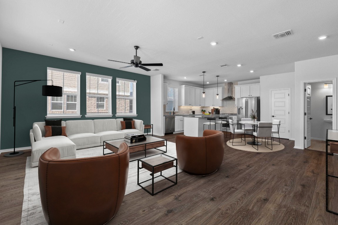 6300 Stockman Drive, Unit 5 Austin, TX 78747 - Photo 5 of 32 a living room with furniture and a large window