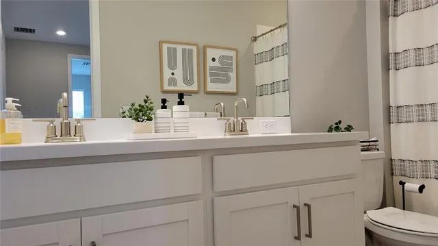 a bathroom with a sink and a toilet