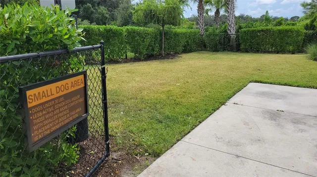a view of a park with a bench and trees