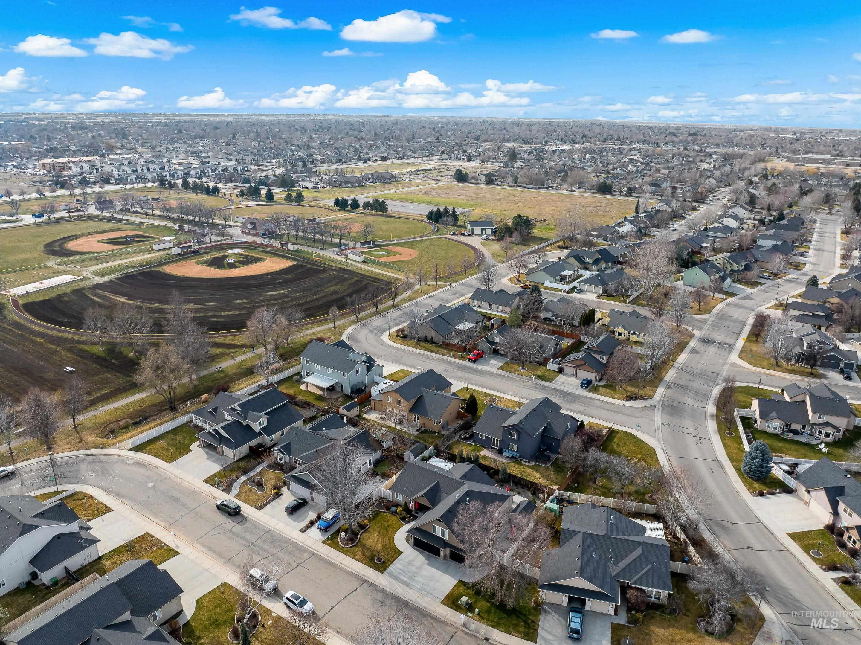 3631 North Alexis Way Meridian, ID 83646 - Photo 47 of 49 Aerial view of property's location featuring nearby suburban area