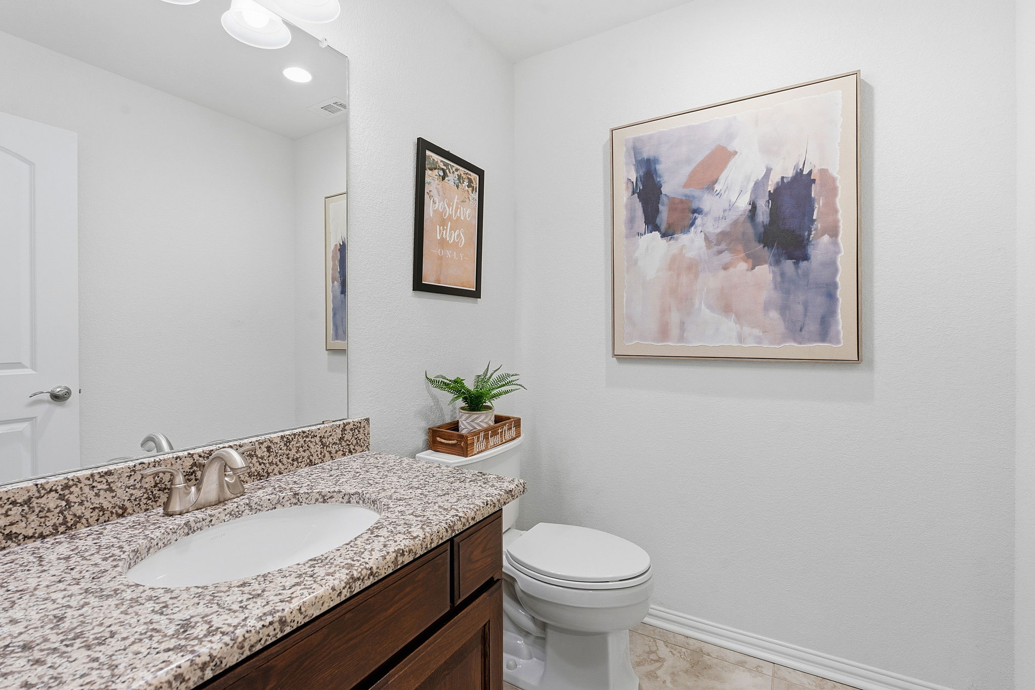 2824 Wedgescale Pass Leander, TX 78641 - Photo 35 of 40 Powder bathroom upstairs