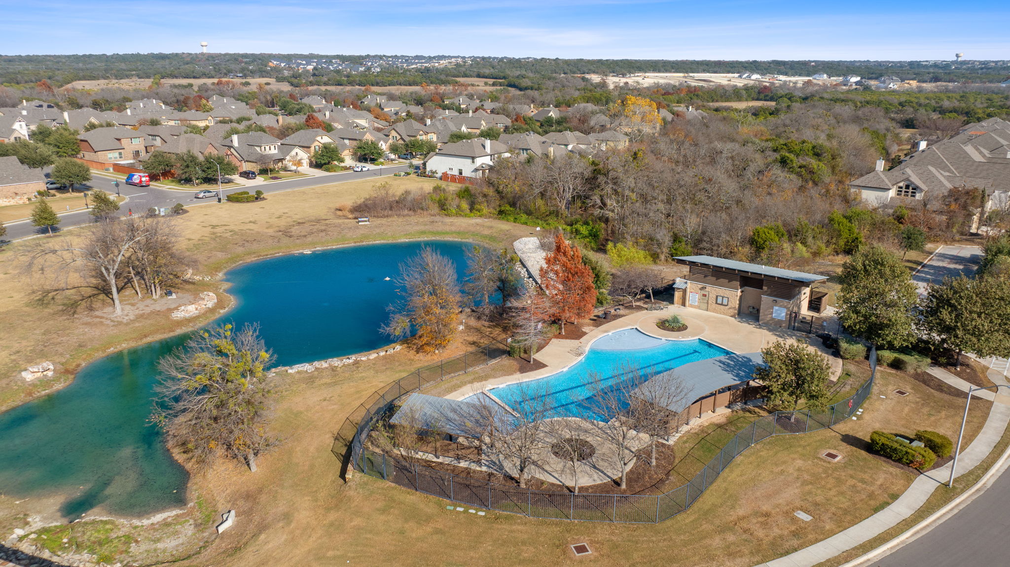 2824 Wedgescale Pass Leander, TX 78641 - Photo 40 of 40 The community pool retreat is just a few steps from