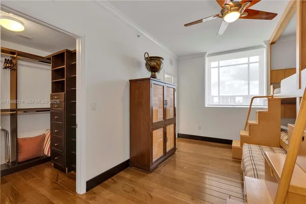 a view of a city with tall buildings