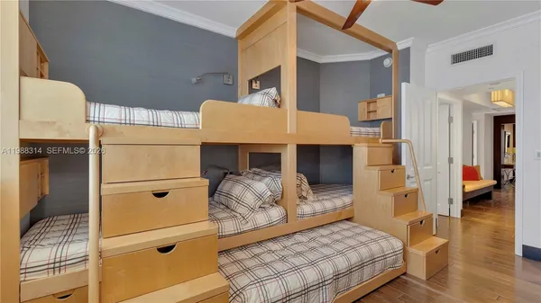 a front view of a city with tall buildings