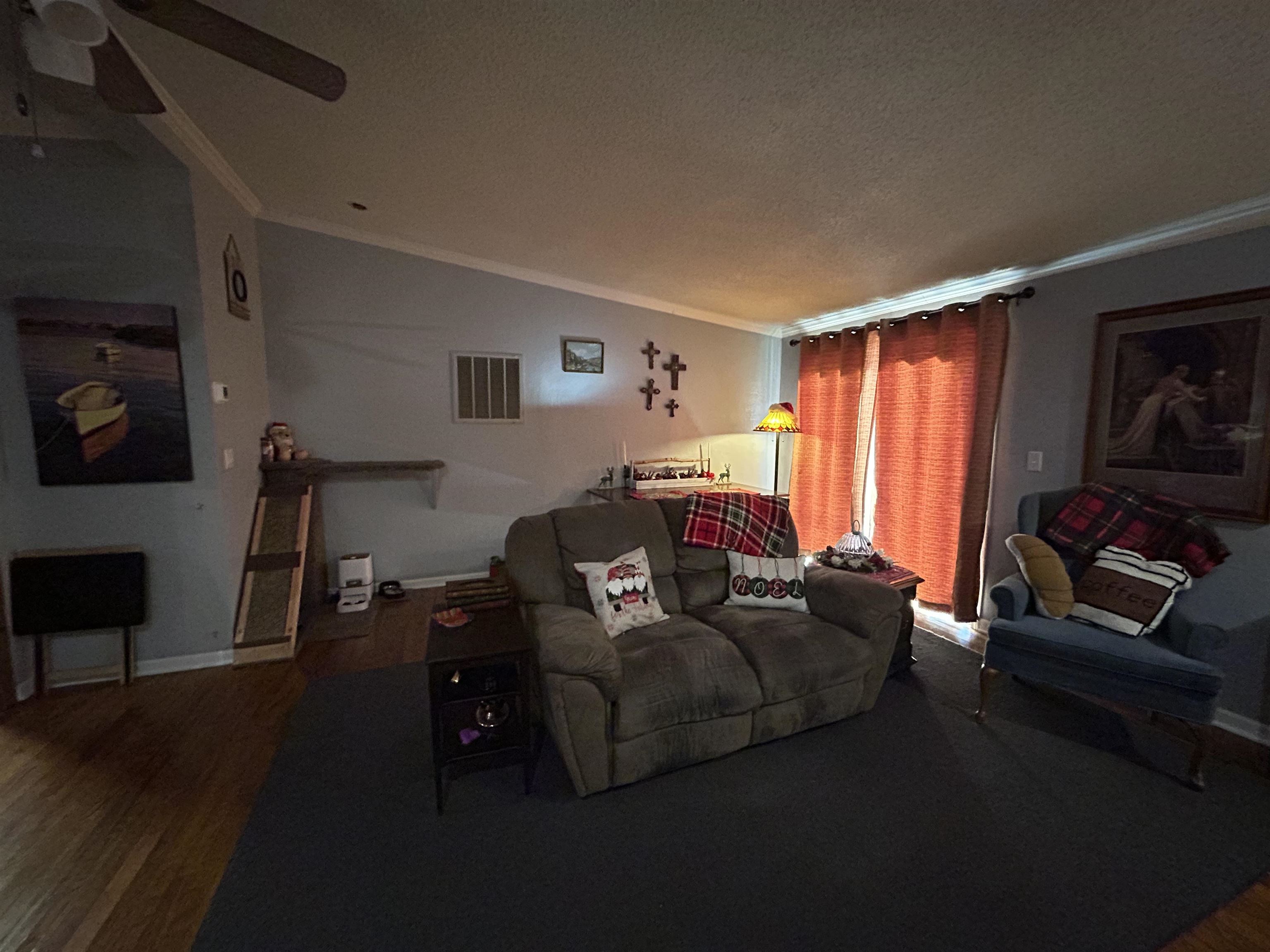 885 Highway 138 Toone, TN 38381 - Photo 11 of 25 a living room with furniture a flat screen tv and a window