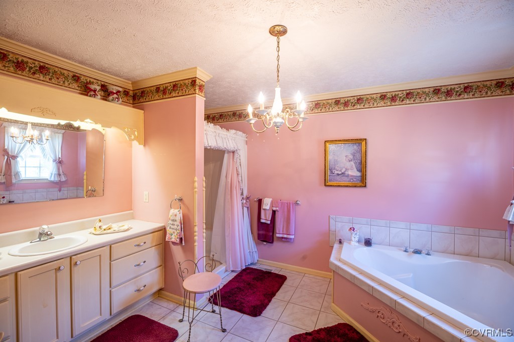 1416 Snead Spring Road Crewe, VA 23930 - Photo 21 of 35 a bathroom with a tub sink and mirror