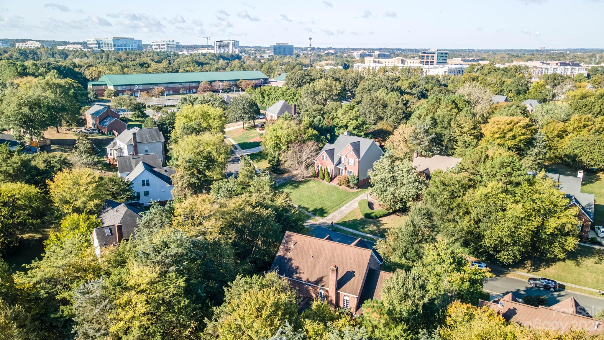 10507 Rougemont Lane Charlotte, NC 28277 - Photo 12 of 48 an aerial view of residential house with outdoor space and swimming pool