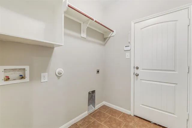 a view of storage and utility room with wooden floor