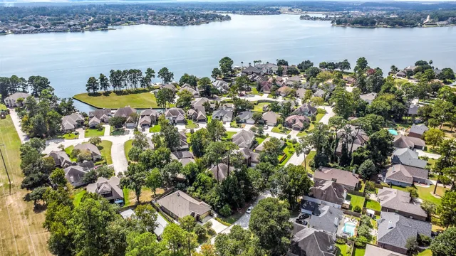 a aerial view of a city