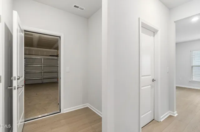 a view of a walk in closet