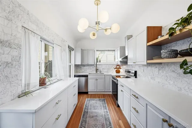 an aerial view of a city