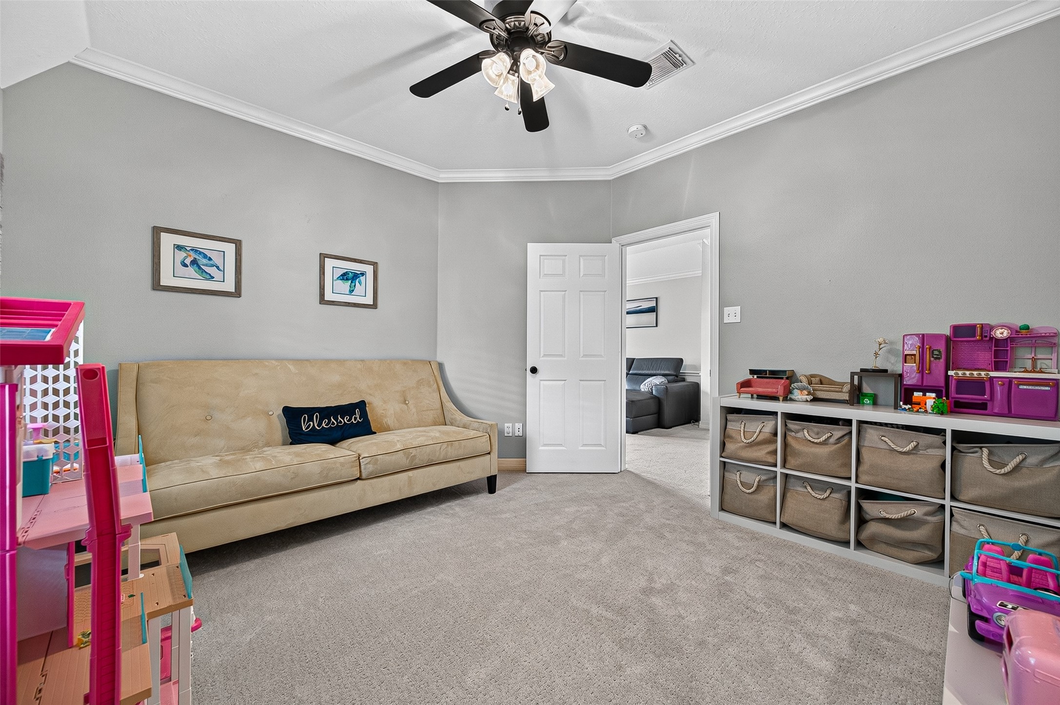 11822 Rue Beaujon Court Tomball, TX 77377 - Photo 41 of 50 Bedroom #4 upstairs. All bedrooms have good size closets.