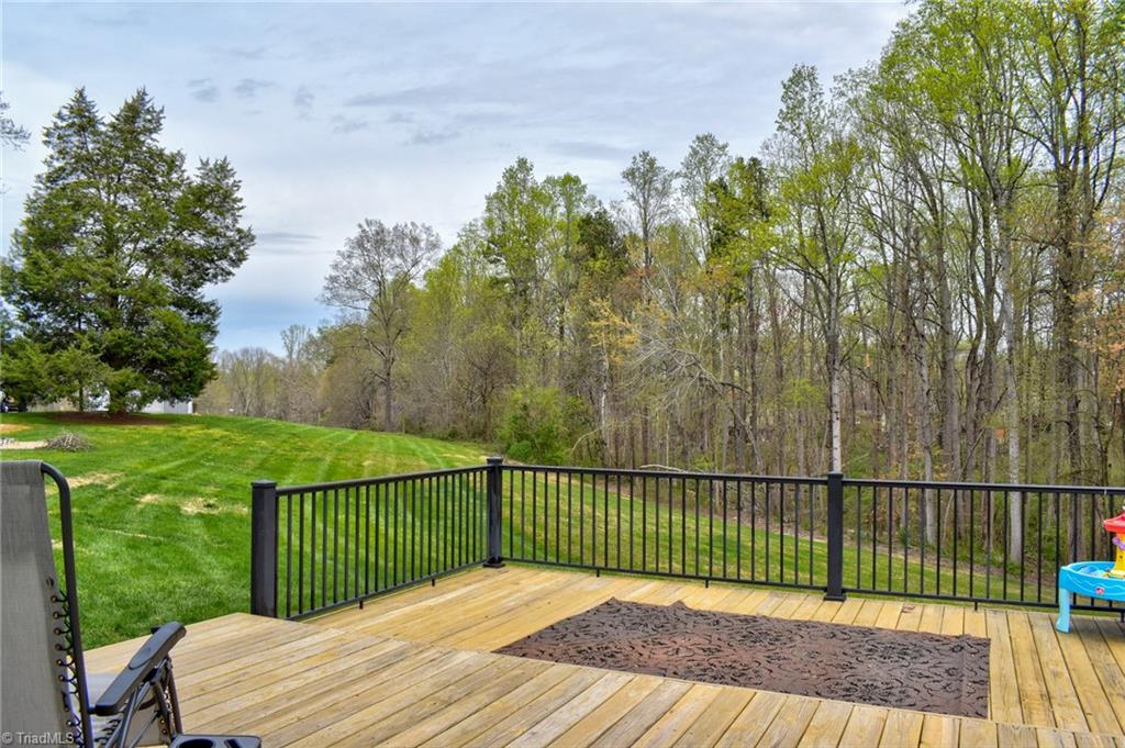 524 Frye Bridge Road Clemmons, NC 27012 - Photo 31 of 39 Deck overlooking the 1.56 acres