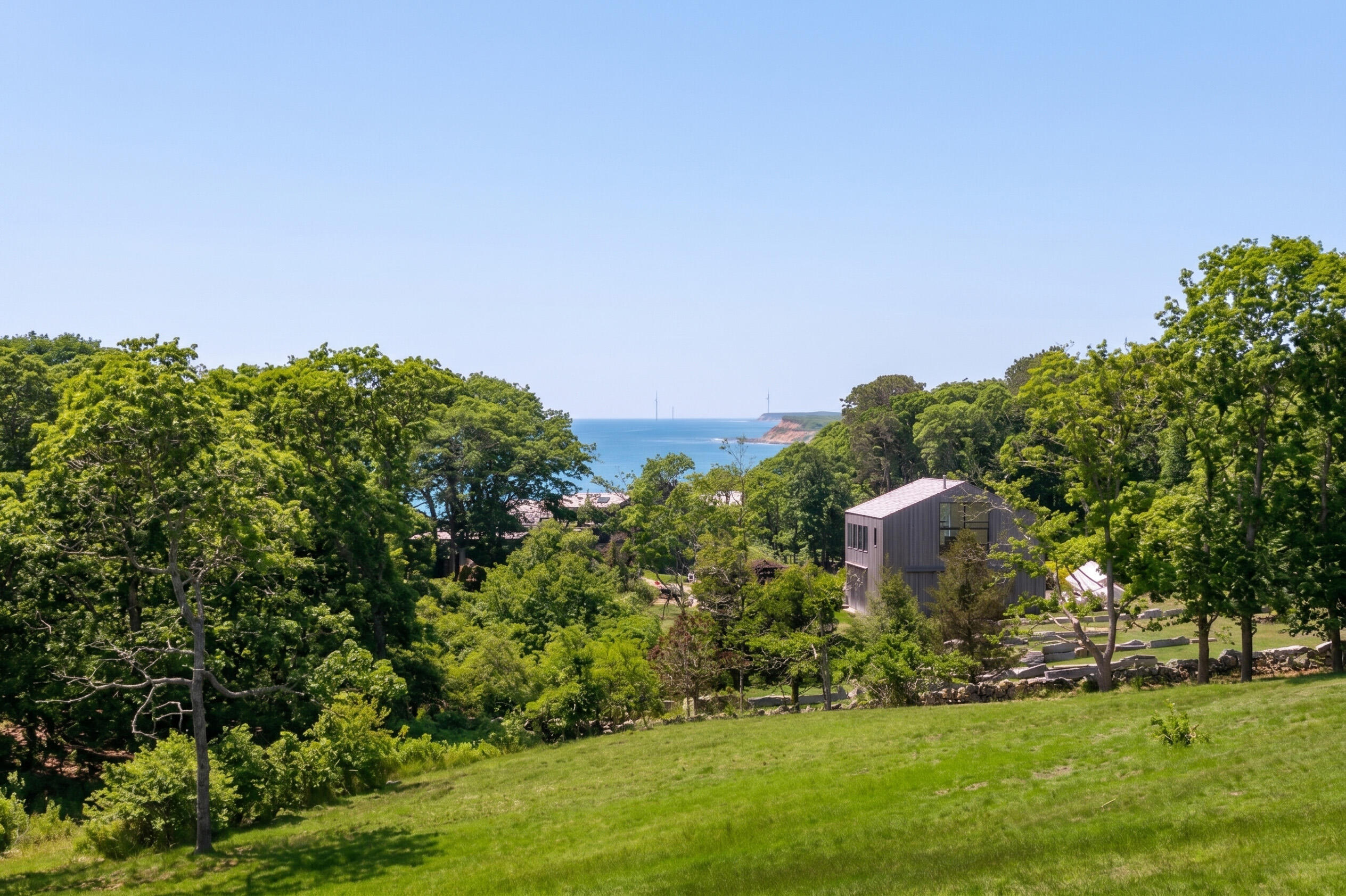 61 Stonewall Road Chilmark, MA 02535 - Photo 9 of 55 61 Stonewall drone-10a