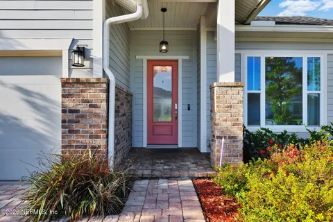 a front view of a house