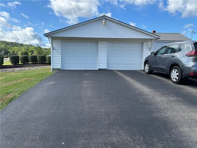 a view of a car garage