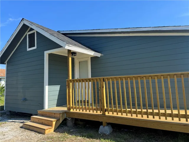 a view of a small deck