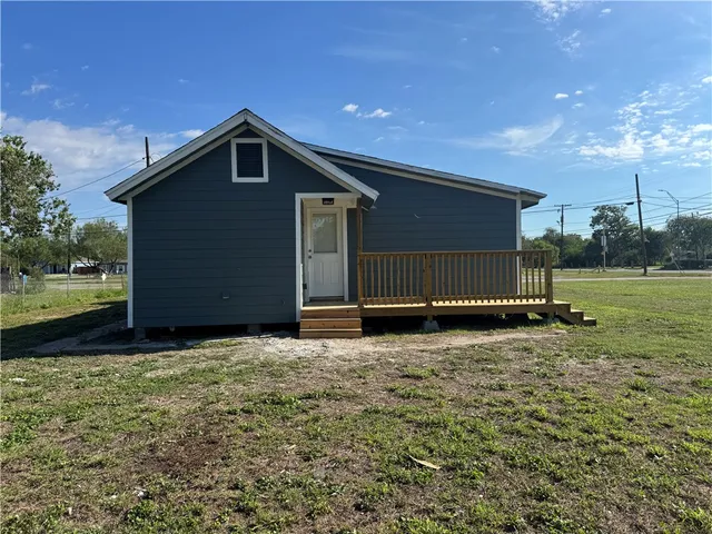 a backyard of a house