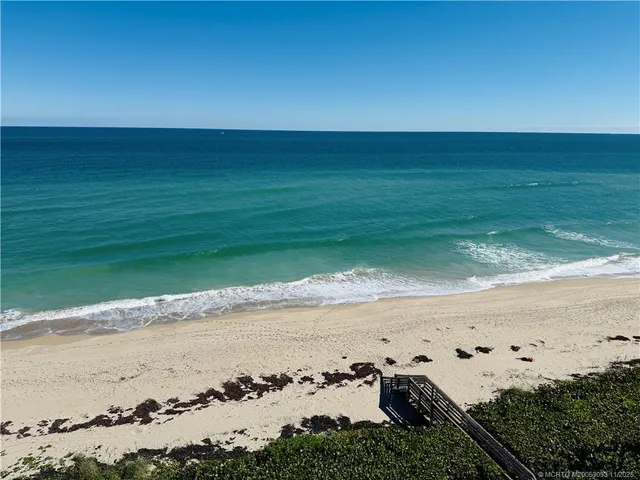 a view of a wooden door