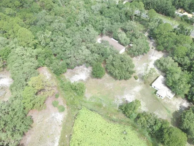 a backyard of a house