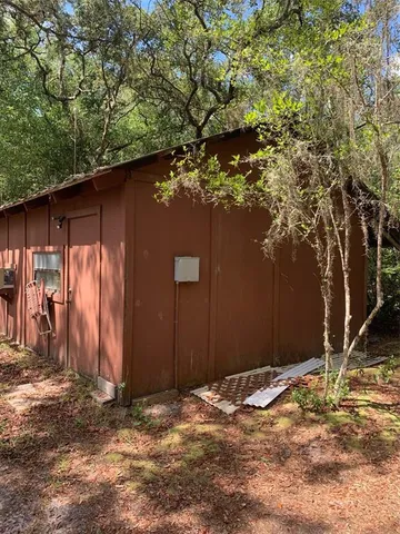 a storage room with washer and dryer
