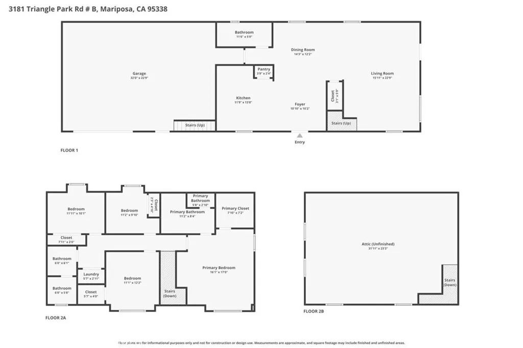 3181 Triangle Park Road Mariposa, CA 95338 - Photo 44 of 44 Floor Plan