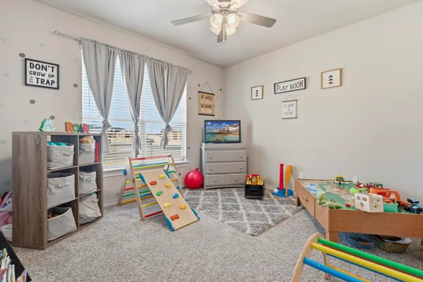 a play room with toys
