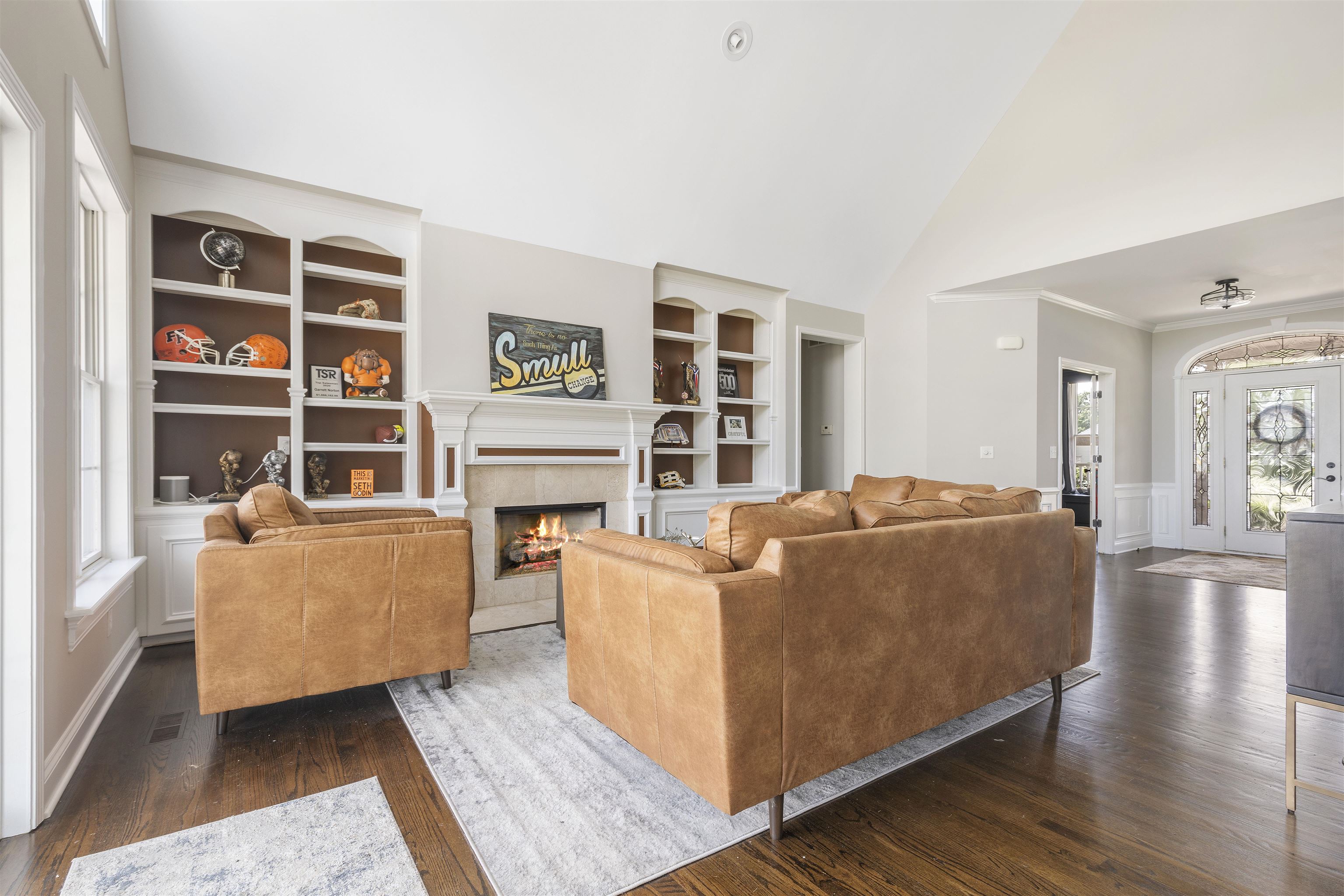1130 Eagle Chase Drive Seneca, IL 61360 - Photo 19 of 46 a living room with furniture and a fireplace