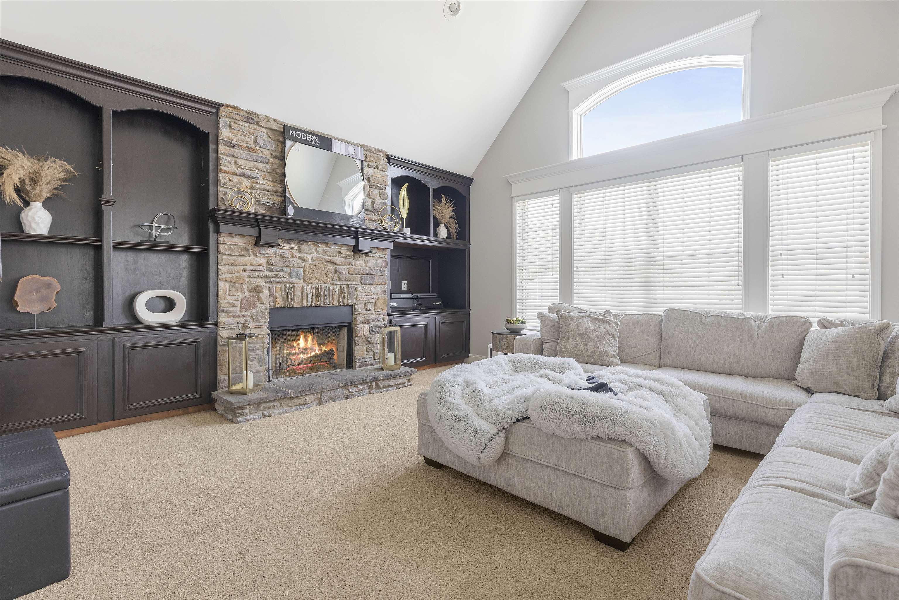 1130 Eagle Chase Drive Seneca, IL 61360 - Photo 20 of 46 a spacious bedroom with a bed and a fireplace