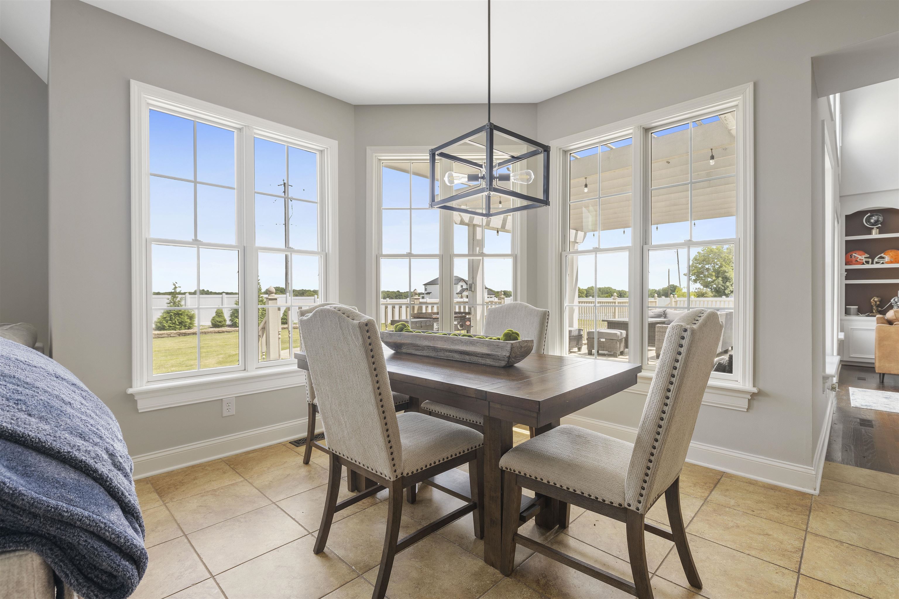 1130 Eagle Chase Drive Seneca, IL 61360 - Photo 25 of 46 a dining room with furniture a chandelier and wooden floor