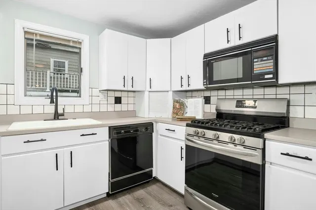 a front view of a house with a patio