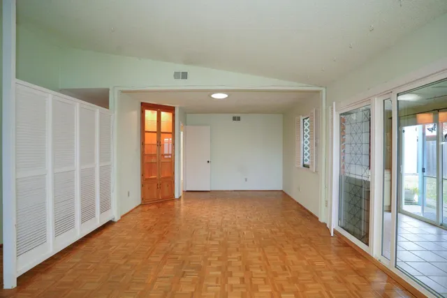 wooden floor in an empty room