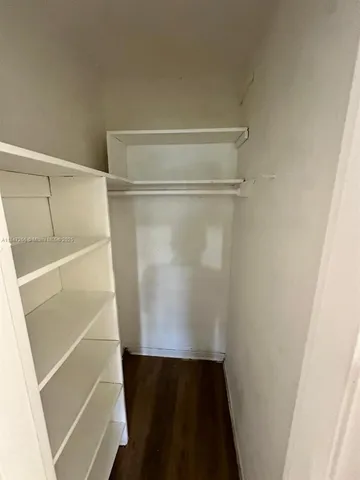 a close view of closet