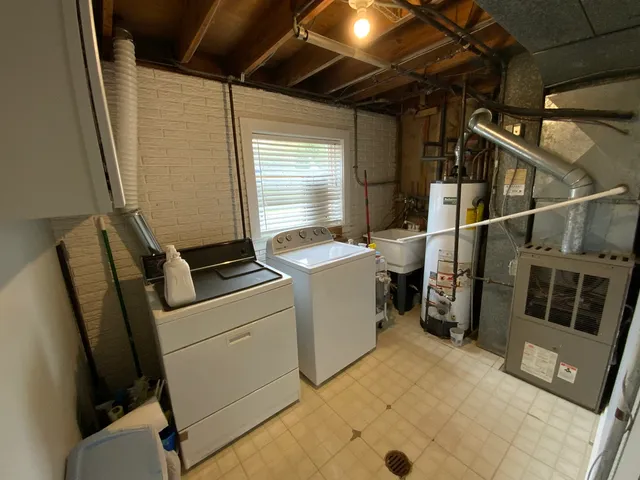 a room with storage and utility