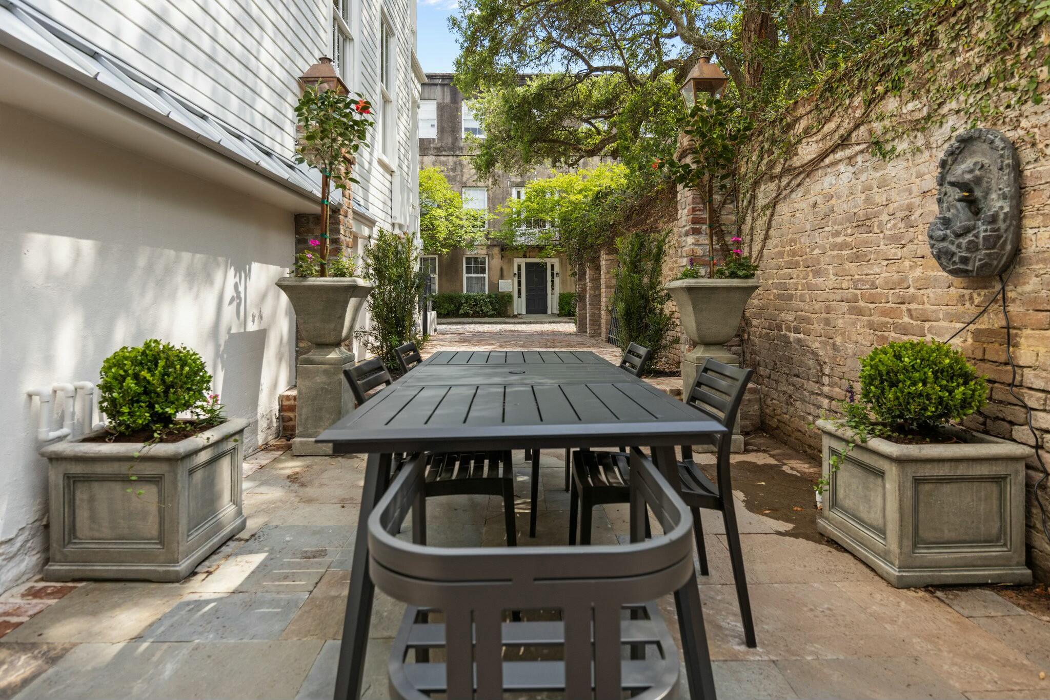 24 Chalmers Street Charleston, SC 29401 - Photo 21 of 58 garden with fountain