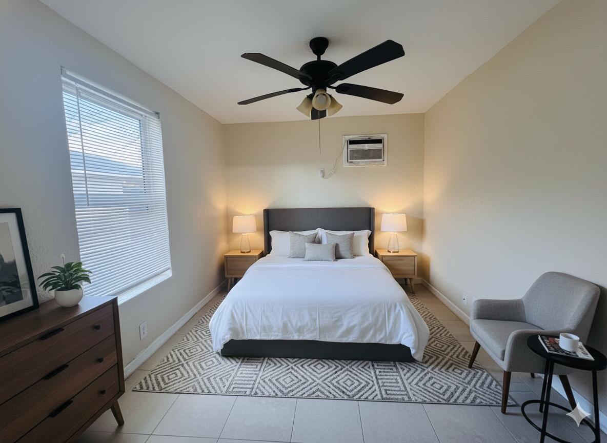 901 8th Street, Unit 4 West Palm Beach, FL 33401 - Photo 7 of 9 Virtual staging Bedroom