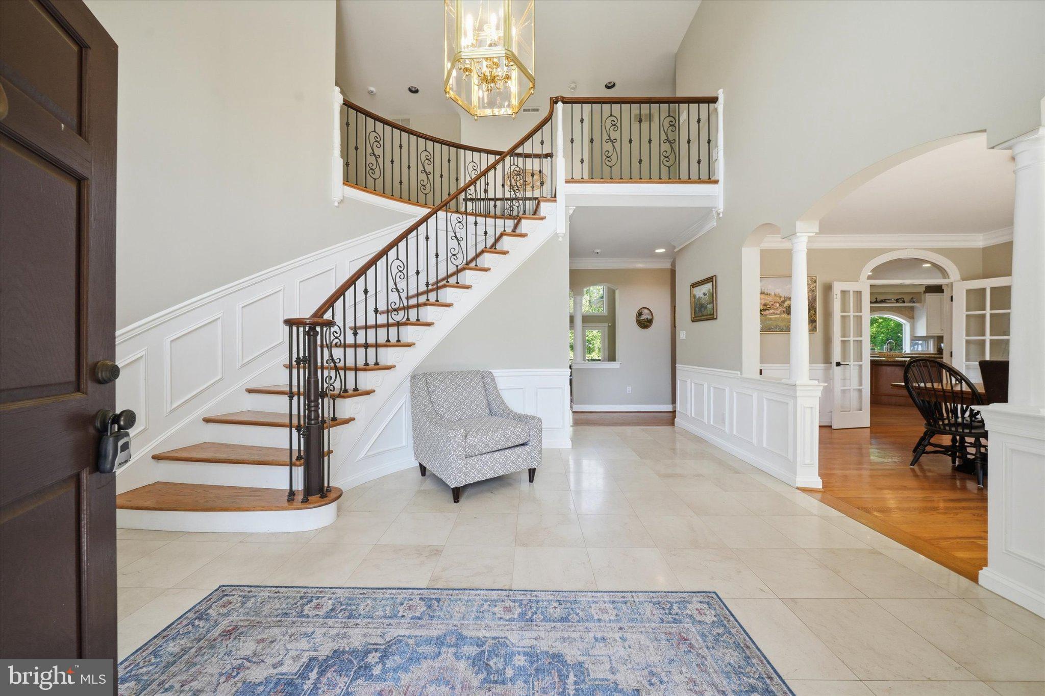 1540 Fairville Road Chadds Ford, PA 19317 - Photo 3 of 84 Elegant foyer with sweeping staircase.