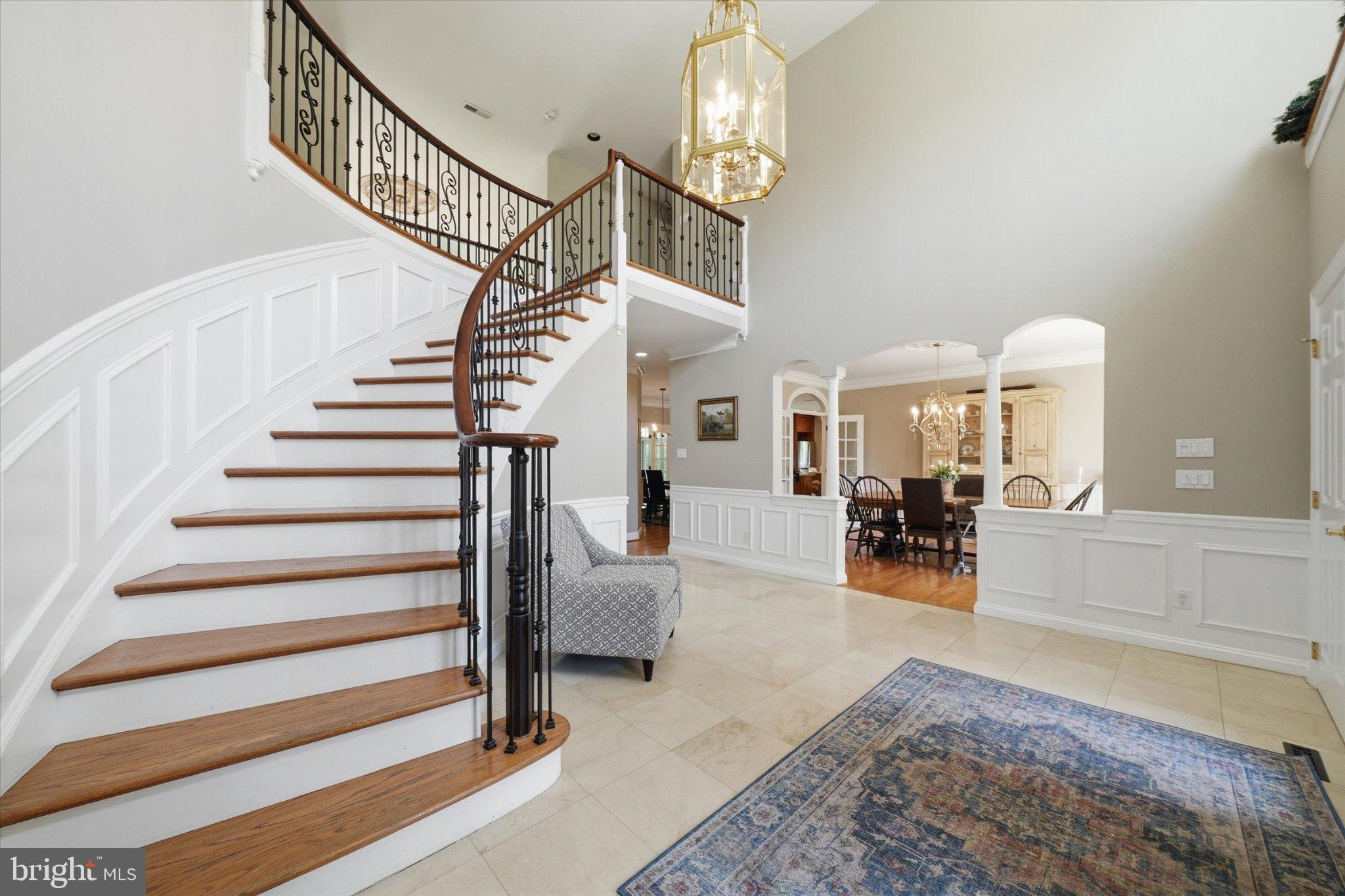 1540 Fairville Road Chadds Ford, PA 19317 - Photo 4 of 84 Elegant foyer with sweeping staircase.
